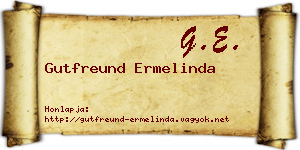 Gutfreund Ermelinda névjegykártya